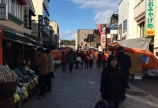 朝市の近くで