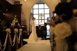 お客様のご結婚式に参列(*´∇`*)