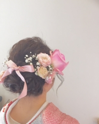卒業式Hairset
