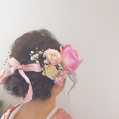 卒業式Hairset
