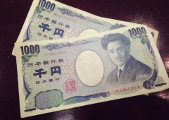 1000円札空中浮遊マジック