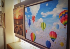 個展に追加した「気球の絵」