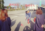 生まれて初めて、消火器を持った二人
