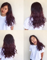 パッツンロング/グラデーショ...