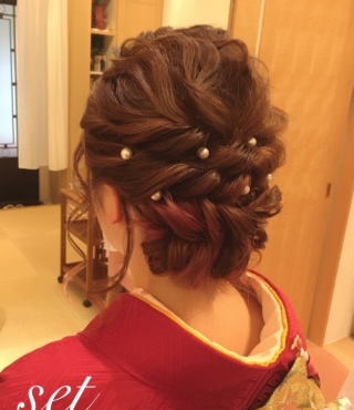 着物アレンジヘア